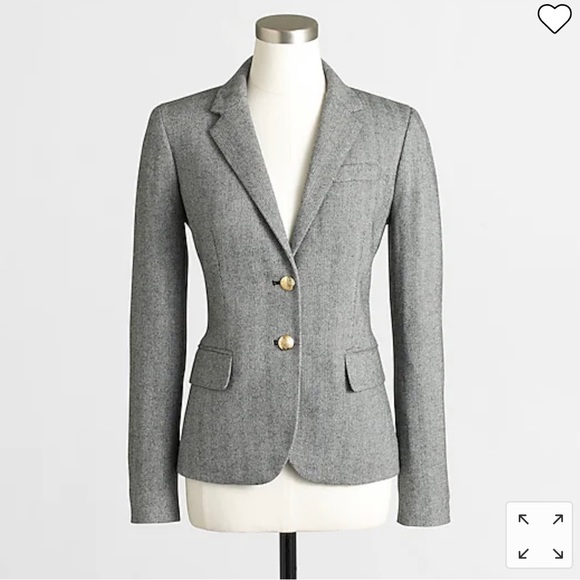 J. Crew Herringbone Blazer